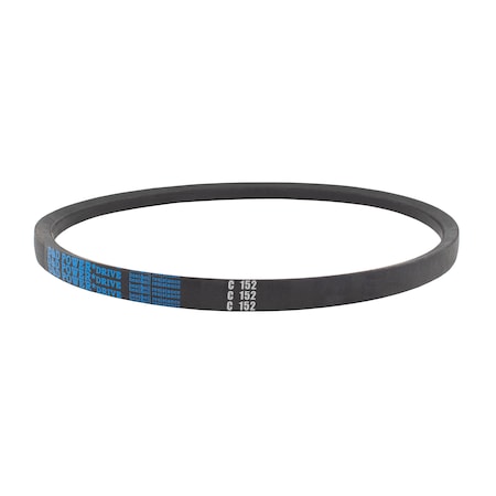 D&D C152 Classical V-Belt, 156 in Outside Length, 7/8 in Top Width, 17/32 in Thickness, 1 Ribs C152